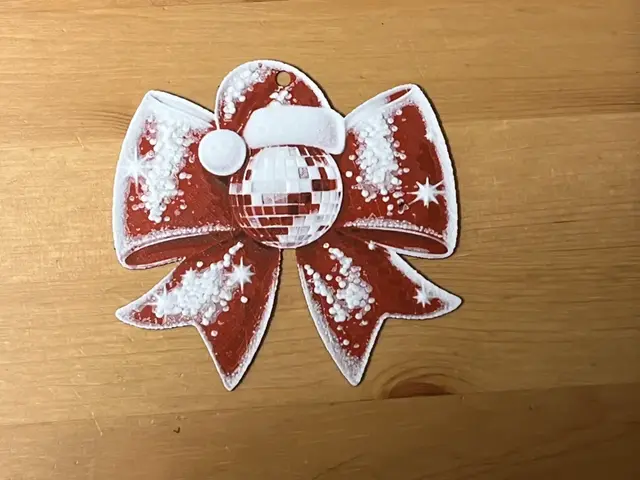 HueForge model: bow christmas tree decorations by Morganja