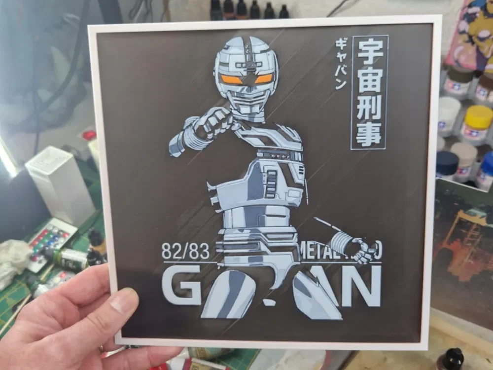 Space Sheriff Gavan Hueforge by Dakiren HueForge model: Space Sheriff Gavan Hueforge by Dakiren