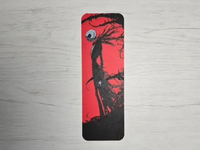 HueForge model: Jack Skeleton Red Bookmark by Atrus Design