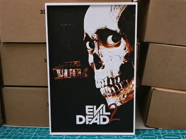 HueForge model: Evil Dead 2 Movie Poster - Hueforge Art by Lumpy3D