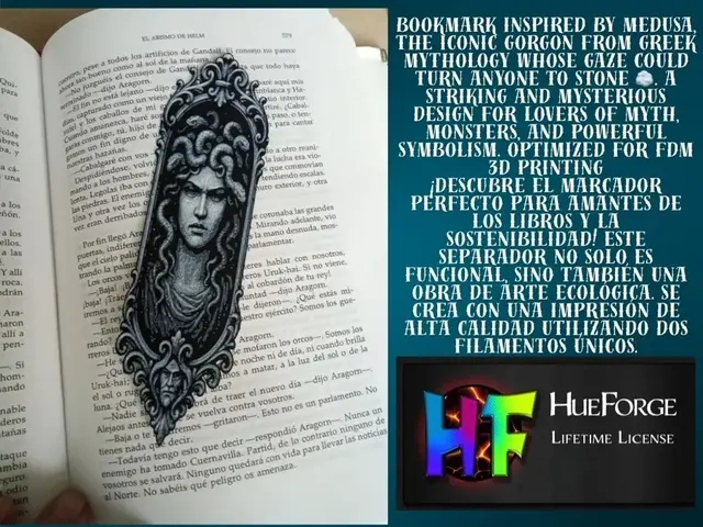 HueForge model: bookmark Medusa-inspired by FYTY112