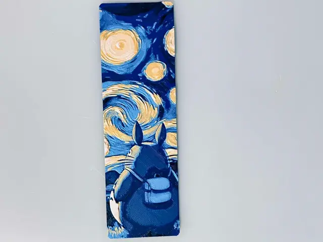 HueForge model: Totoro Starry Night Vincent van Gogh - Bookmark by 3djd