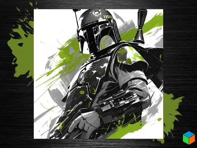 HueForge model: Boba Fett Star Wars 200x200 Poster by 3D Prints By Vic