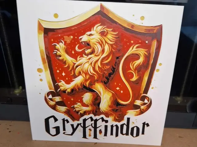 HueForge model: Harry Potter - Gryffindor Sheild - Hueforge by 3dGlow