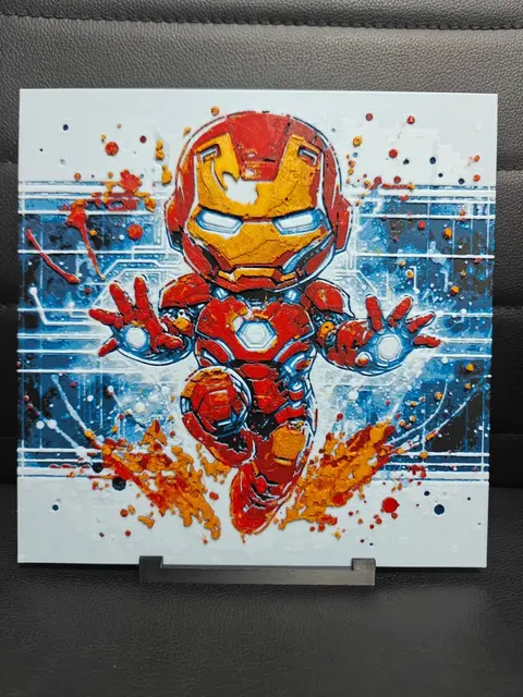 HueForge model: Iron Man Chibi by TheHueforgeLady