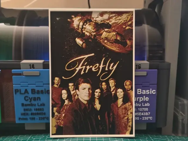 HueForge model: Firefly Poster - Hueforge Art by Lumpy3D
