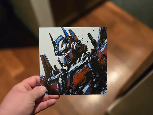 HueForge model: Graffiti Optimus Prime Hueforge by 3Ree Printing