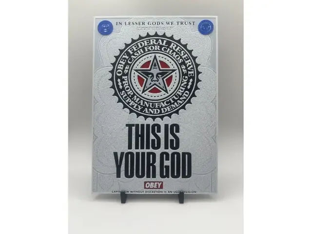 HueForge model: Shepard Fairey In Lesser Gods We Trust HueForge. by Thadius