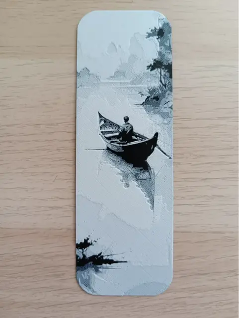 HueForge model: Boat Lake Bookmark by Atrus Design