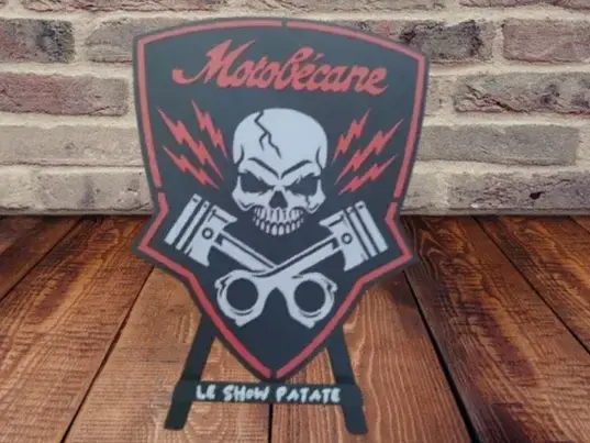 HueForge model: Vintage Motobécane Hueforge Plaque by leshowpatate