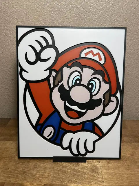 HueForge model: Mario by Cloudy Nostalgia