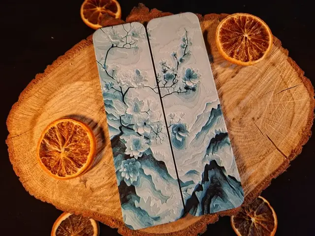 HueForge model: Mountain flowers matching bookmarks by EternalDesigns3D