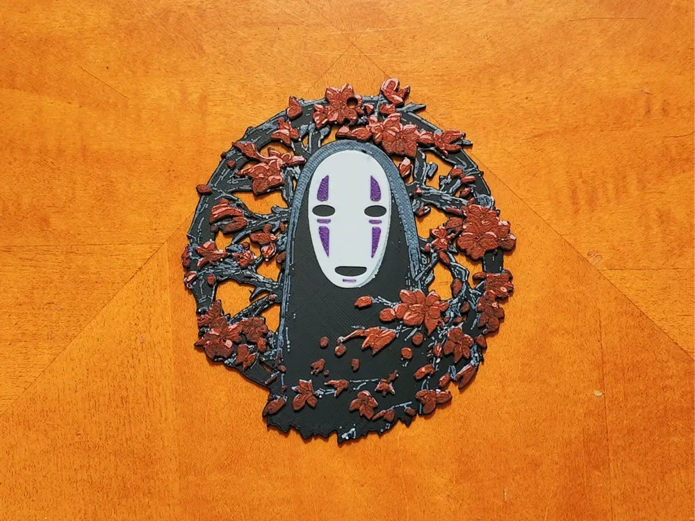No-Face Kaonashi Christmas Decoration / Ornament by Sarge HueForge model: No-Face Kaonashi Christmas Decoration / Ornament by Sarge