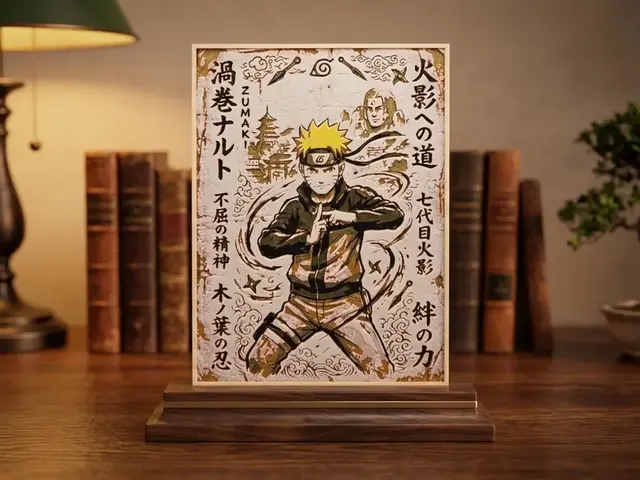 HueForge model: Naruto Uzumaki - Ancient Scroll - HueForge by keko