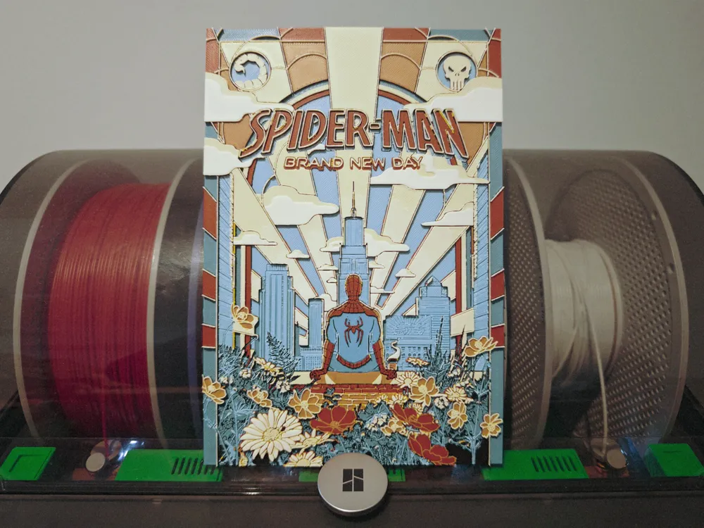 Spiderman Brand New Day Hueforge by Razel HueForge model: Spiderman Brand New Day Hueforge by Razel