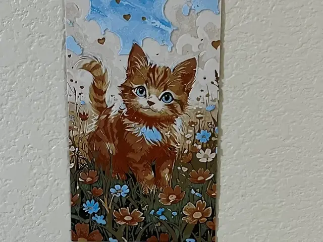 HueForge model: Cat with flowers by FantasyZ