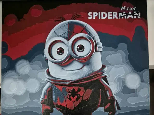 HueForge model: SpiderMinion Wall Art by FiremanprintsIRL (BR3Design)