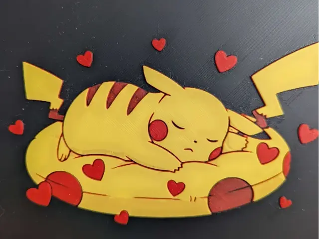 HueForge model: hueforge pikachu v7 by ZombiePaint3D