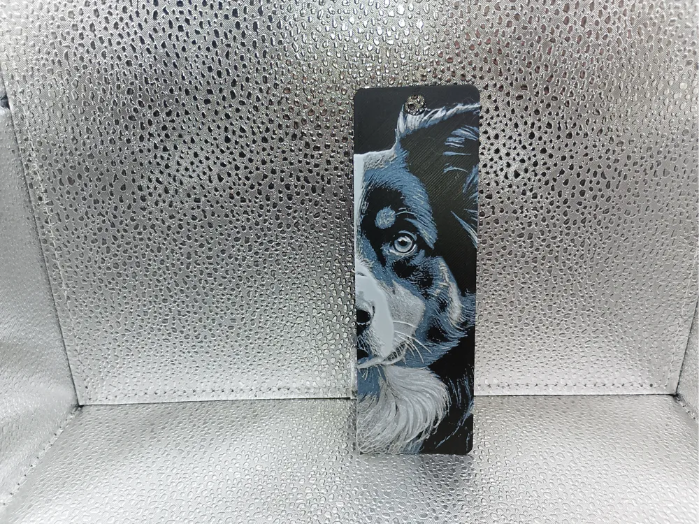 Australian Shepherd Bookmark - HueForge by Borishotch Industries HueForge model: Australian Shepherd Bookmark - HueForge by Borishotch Industries