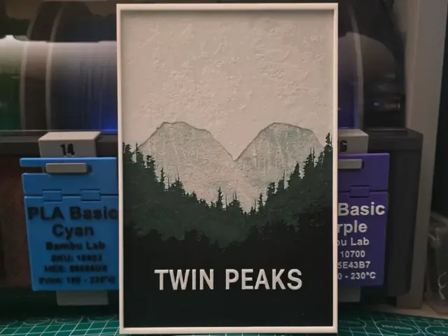 HueForge model: Twin Peaks Poster - Hueforge Art by Lumpy3D