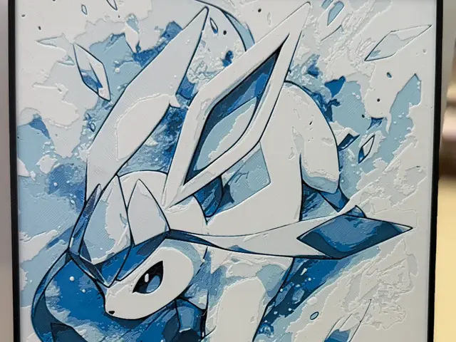 HueForge model: Pokemon HueForge - Glaceon by MonkeyForge 3D