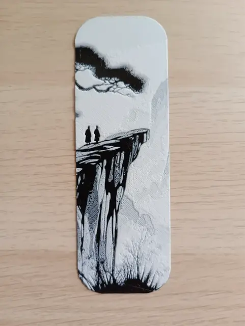 HueForge model: Walk to the Cliff Bookmark by Atrus Design