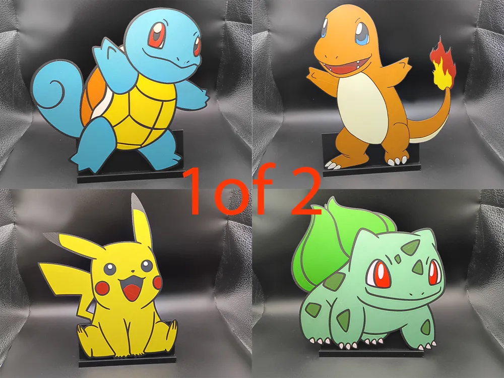 Pokemon Bash Wall Art (1 of 2) by 3djd HueForge model: Pokemon Bash Wall Art (1 of 2) by 3djd