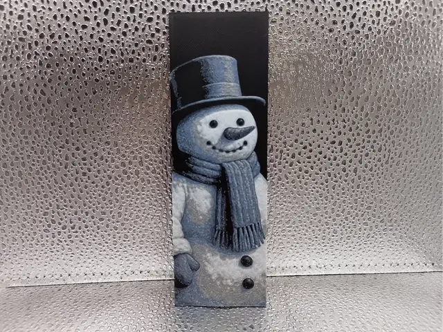 HueForge model: Snowman Winter Bookmark – Hueforge by Borishotch Industries