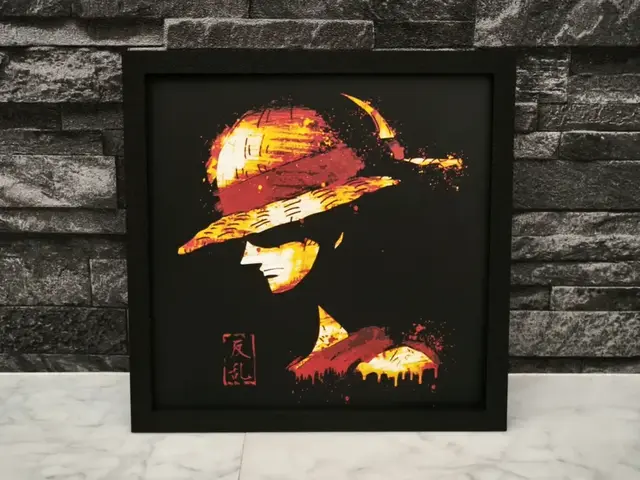 HueForge model: Hueforge Luffy Asia Writing 4 colors by StefBull85