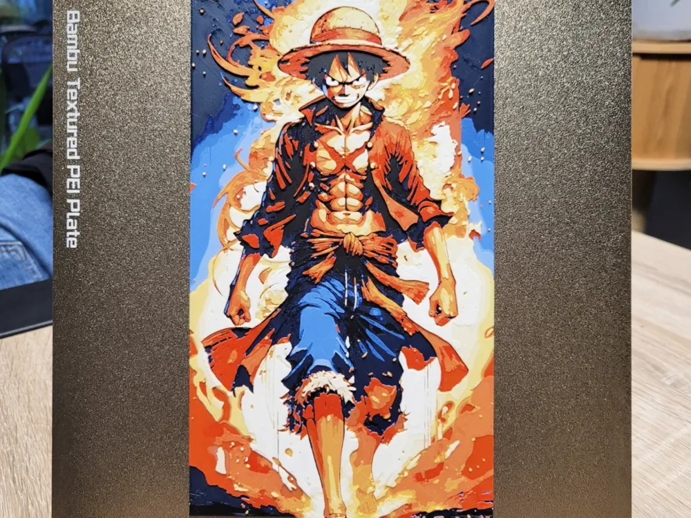 Angry Luffy - Hueforge 135x235 by Vincent111 HueForge model: Angry Luffy - Hueforge 135x235 by Vincent111