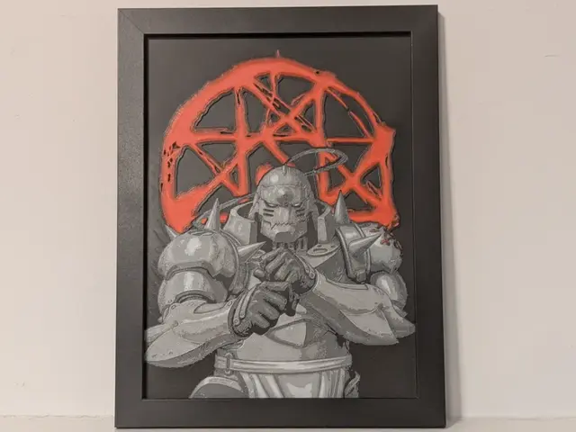 Alphonse Full Metal Alchemist Hueforge 3D Decor