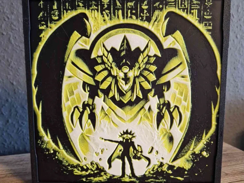Hueforge - The Winged Dragon of Ra by Schuettdesign HueForge model: Hueforge - The Winged Dragon of Ra by Schuettdesign