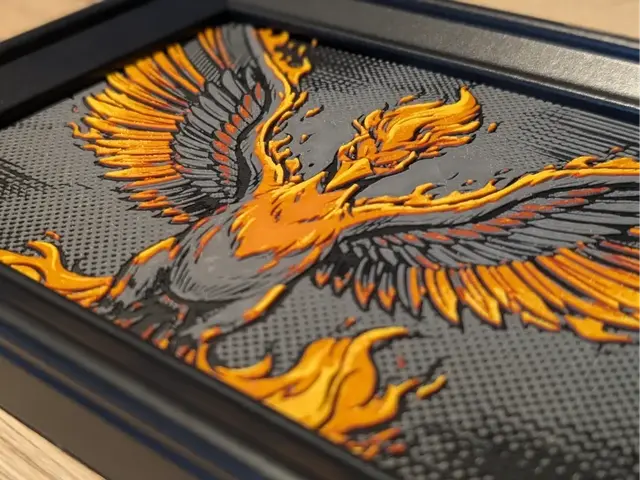 HueForge model: Moltres Hueforge 7x5 by Nextopia