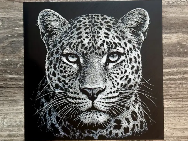 HueForge model: Leopard Wildlife Series by novy