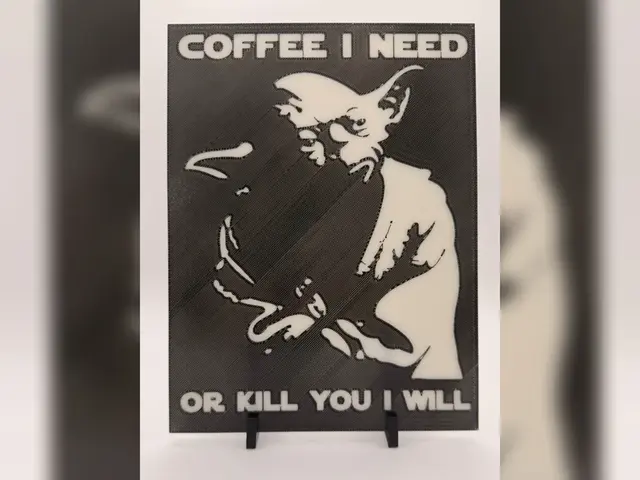 Yoda Coffee Meme HueForge Print