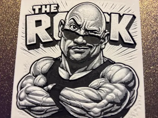 HueForge model: Dwayne The Rock Johnson WWE Cartoon Hueforge by Reeftank&more