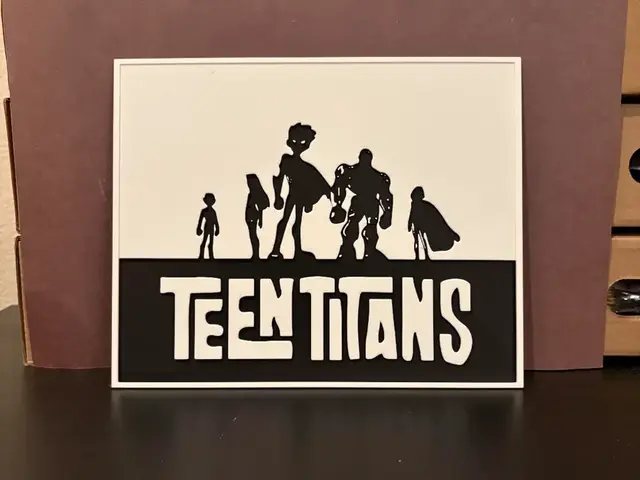 HueForge model: Teen Titans Hueforge by Estiv