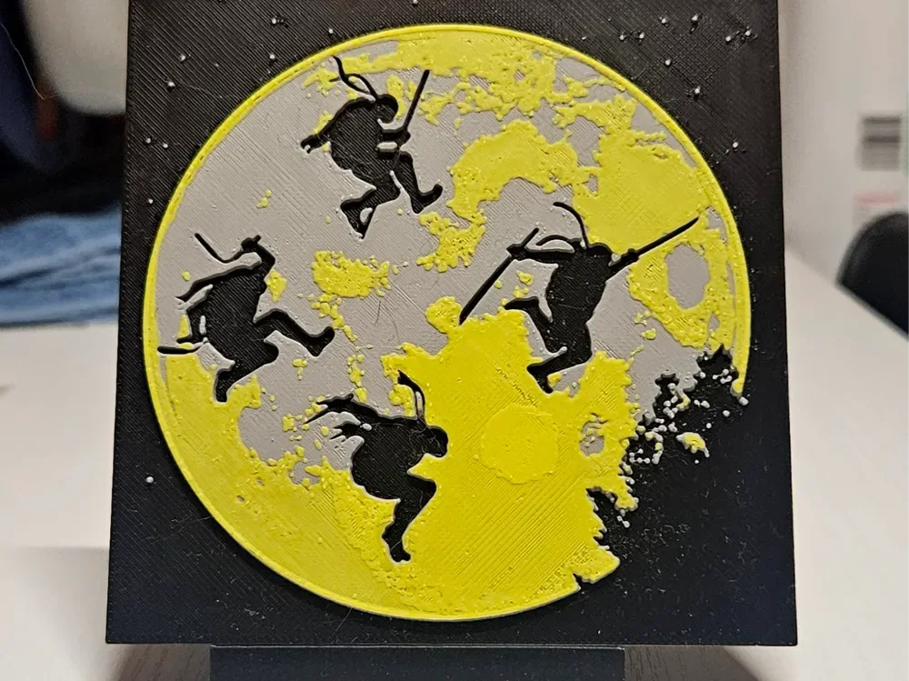 Ninja Turtles full moon by Mano's 3d_Art HueForge model: Ninja Turtles full moon by Mano's 3d_Art