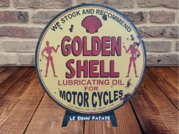 HueForge model: Plaque Vintage Golden Shell Hueforge by leshowpatate