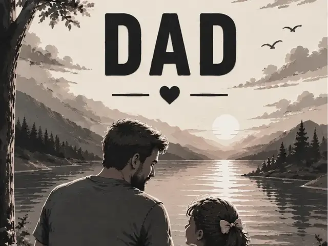 HueForge model: Father's day / Dad & girl  EASY PRINT by Hueforge Maker
