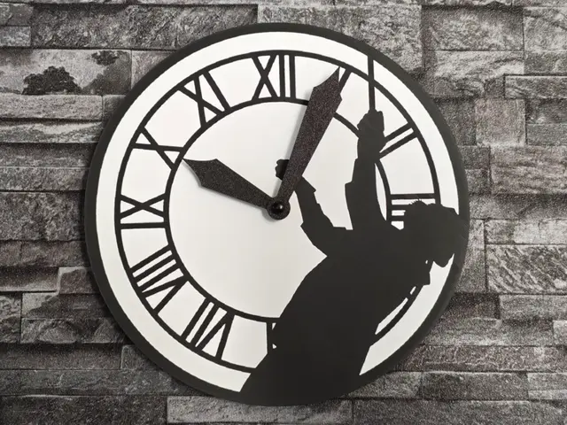 Clock hueforge back to the future doc