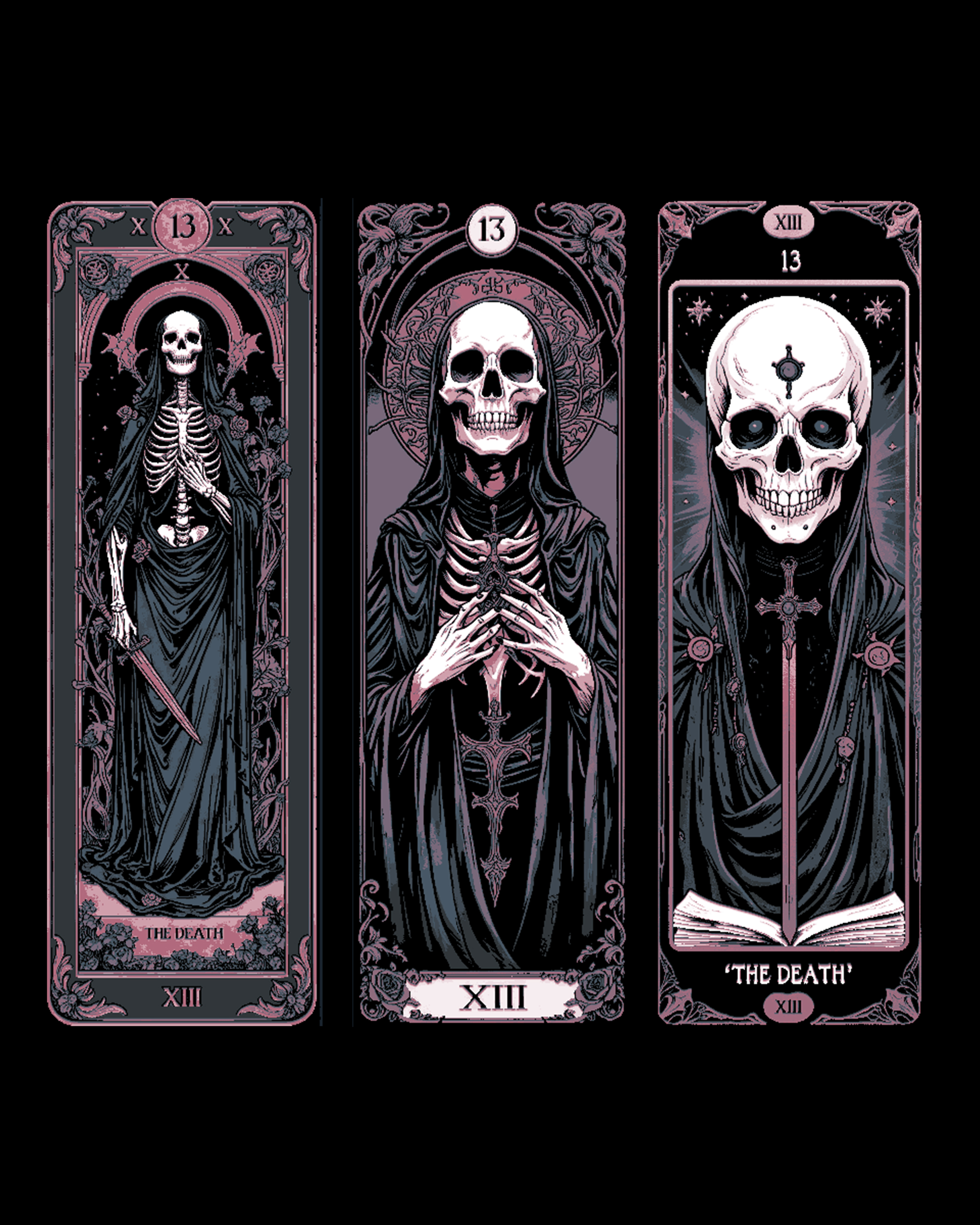 Card 13 - The Death - Frozen in time in Tarot style - Set of bookmarks by BooneCo3d HueForge model: Card 13 - The Death - Frozen in time in Tarot style - Set of bookmarks by BooneCo3d