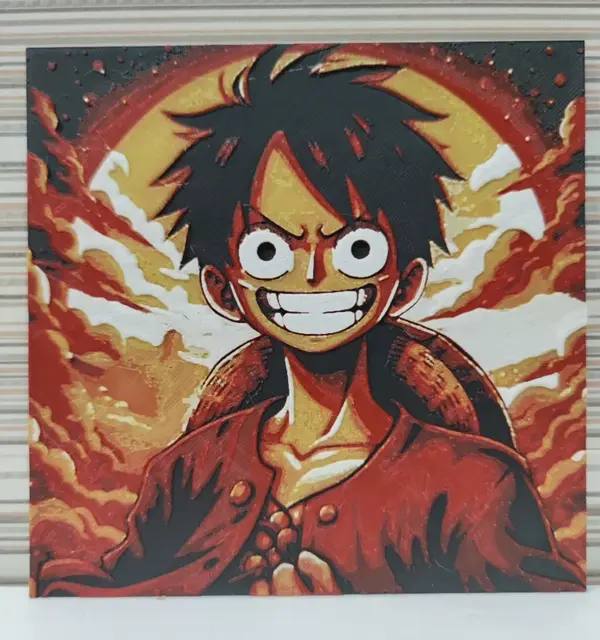 HueForge model: Hueforge Luffy and the sunset by Litolunar