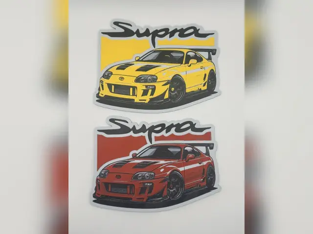 HueForge model: Toyota Supra MkIV Sticker Cutout Hueforge Print by Thadius