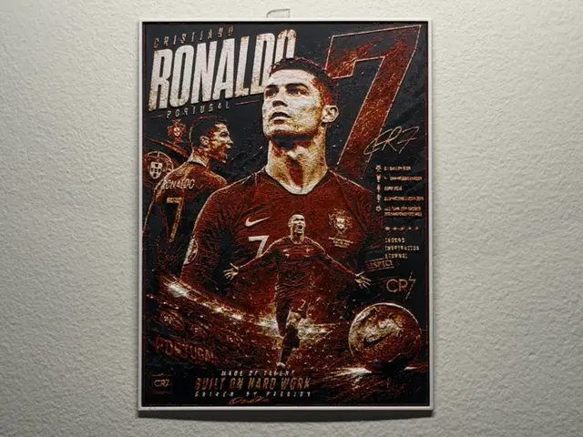HueForge model: Ronaldo Portugal World Cup Player HueForge by liv_3d