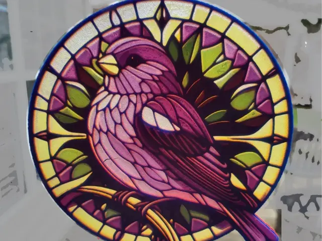 HueForge Stained Glass Purple Finch