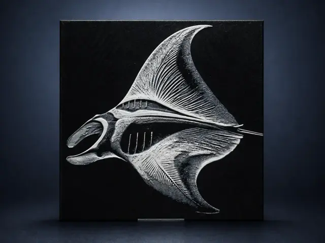 HueForge model: Moonfish - manta by Aleksandr