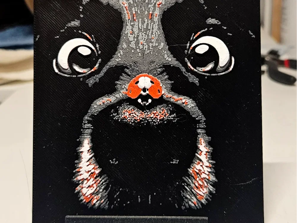 Dog with ladybug by Mano's 3d_Art HueForge model: Dog with ladybug by Mano's 3d_Art