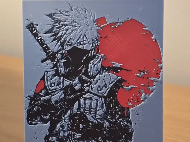 HueForge model: Hueforge - Naruto - Kakashi 1 by FxD | Function-X-Design