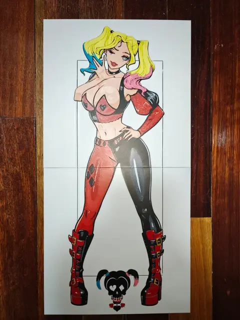 HueForge model: Harley Quinn v2 by TheHueforgeLady